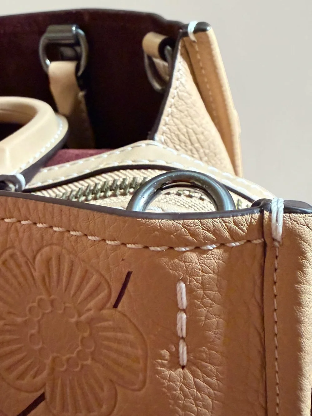 Like New Coach Rogue 30 Tea Rose Satchel